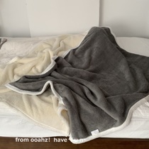 躺平追剧～糯叽叽毛毯冬季云朵绒午睡毯盖毯加厚双面法兰绒毯子