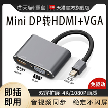 minidp转hdmi/vga电脑转换器dp接口雷电2扩展坞typec连接显示器投影仪外接转接头线适用苹果macbookair笔记本