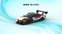 QF MOC汽车模型系列适用乐高积木宝马BMW M4 GT3跑车拼装益智玩具