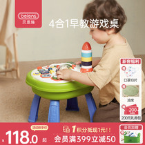 贝恩施儿童多功能游戏桌宝宝益智学习桌积木桌婴儿早教玩具1-3岁