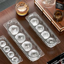 冰块模具冰球洋酒威士忌调酒大号冰格制冰球形透明圆球不锈钢冰盒