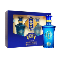 【爆款礼盒】一品景芝蓝淡雅 芝麻香型白酒52度500ml*2瓶精美礼盒