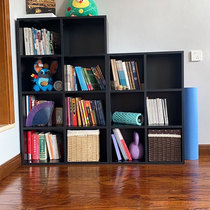 客厅实收纳儿童房木格子书柜卧室自由组合多层储置物书架落地靠墙