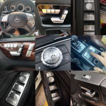 奔驰13-18款大G级G350G500G63内饰改装中控CD空调车门升窗按键贴