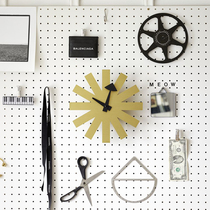 sort瑞士Vitra创意星号挂钟金属黄铜钟表现代简约Asterisk Clock