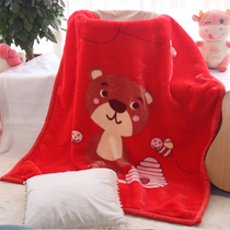 冬季婴儿云毯双层加厚毛毯小被子儿童幼儿园午睡盖毯初生宝宝抱毯