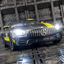 新款 车致仿真AMG GTR合金跑车模型汽车摆件玩具车儿童礼物