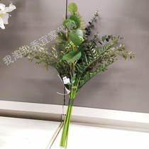 宜家国内代购免代购费思米加人造花束室内户外绿色高50厘米20437