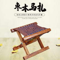 枣木马扎实木折叠便携家用小凳子山东小马扎户外椅钓鱼椅子马凳