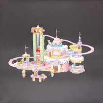 森宝糖果星球梦幻乐园粉色系城堡拼装积木女孩游乐场玩具模型礼物