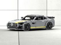 moc积木汽车模型兼容适用乐高零件 奔驰AMG GTR拼装男孩玩具摆件