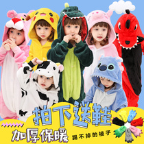 儿童表演服装冬季衣服4恐龙睡衣5动物6连体7男童8小男孩9岁皮卡丘