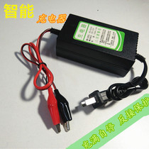 充电器12伏电瓶112V12AH-蓄电池汽车电动摩托 12V智能夹子充电器