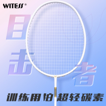 WITESS目击者羽毛球拍破风519双拍全碳素超轻训练单拍比赛碳纤维