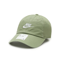 Nike耐克绿色帽子夏新款软顶运动帽女遮阳帽潮流男女棒球帽913011