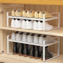 可伸缩鞋架收纳神器鞋柜分层隔板隔层柜内分层架鞋子收纳架置物架