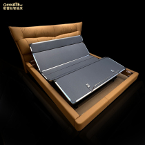 高品质接触面全头层牛皮床框配五区升降电动床架3D偏硬床垫智能床
