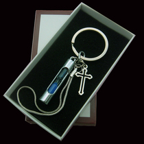 十字架沙漏钥匙扣创意可爱男女士汽车钥匙链精致金属钥匙链圈挂件