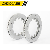 DICASE刹车盘适用奥迪A8打孔划线盘奥迪A6L前全孔刹车盘升级改装