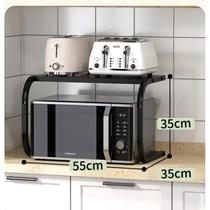 厨房台面置物架双层微波炉架多功能烤箱架子电饭煲锅具碗架收纳架