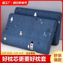 乳胶枕套记忆专用橡胶枕头套儿童40cmx60cm单个30x50家用一对装2