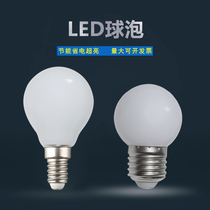 家用超亮照明节能LED灯泡1W3瓦5瓦7W9WE27螺口暖白E14小口圆球泡