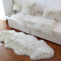 2022冬季沙发垫羊毛垫不规则整张羊皮真皮沙发防滑垫毯羔羊毛坐垫