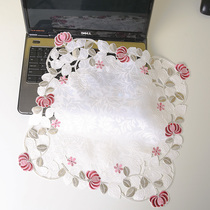 电脑罩笔记本盖布蕾丝绣花茶具小家电多用防尘巾打印机欧式防尘布