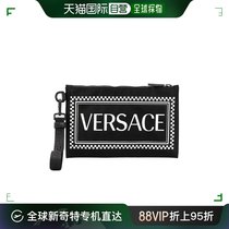 香港直邮潮奢 Versace 范思哲 男士logo标志手拿包
