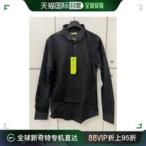 香港直邮VERSACE 黑色男士长袖衬衫 B1GMB6S0-24350-899