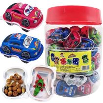 60个装儿童新奇创意卡通小汽车造型奇趣玩具蛋送小孩分享糖果零食