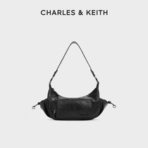 CHARLES&KEITH春夏女包CK2-20782270尼龙拉链口袋腋下包机车包女