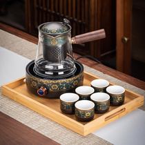 茶壶套装家用围炉煮茶电陶炉煮茶器玻璃煮茶壶耐高温烧水壶煮茶炉