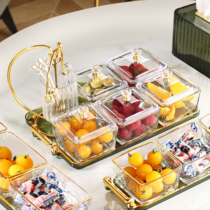 玻璃果盘客厅茶几家用新款水果盘干果盘收纳盒糖果盘点心盘零食盘