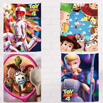 迪士尼儿童动画电影玩具总动员周边挂布背景布宿舍卧室床头背景布