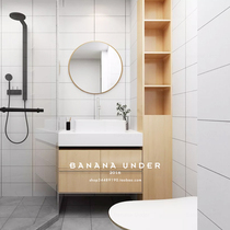 蕉下茉|哑光白色瓷片300x600厨房墙砖浴室现代轻奢卫生间厕所瓷砖