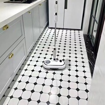 厨房地垫可擦洗PVC皮革地毯防水防油防滑大面积满铺免洗地垫脚垫