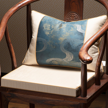 新中式高档茶椅垫防滑套官椅帽座垫餐椅垫套罩加厚坐垫乳胶垫定制