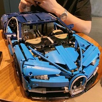 兼容乐高积木布加迪威龙遥控跑车高难度拼装赛车模型男孩玩具