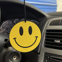 汽车笑脸微笑表情挂牌挂件车载后视镜挂饰车内装饰个性挂牌