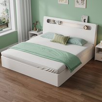 床实木床现代简约1.5m主卧双人床经济型1.2m出租房用工厂直销床架