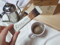 韩国直邮KANU拿铁咖啡脱脂牛奶低热量双倍浓度单条13.5g体验包