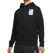 Nike耐克卫衣男2022冬季新款黑色运动连帽加绒套头衫DX1084-010