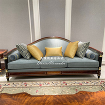 欧式头层牛皮沙发客厅组合别墅奢华家具亚历山大英式实木沙发