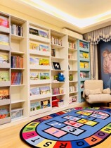 可比熊实木儿童书柜带推拉门客厅展示柜定制柜子储物自由组合书架