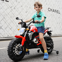 儿童电动摩托车大电瓶超长续航防爆胎3到12岁多功能早教二轮童车