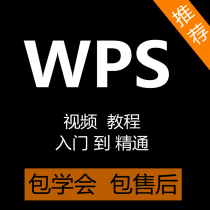 WPS视频教程word excel 零基础自学表格文档办公软件wps教学课程