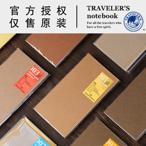 日本midori Traveler's Notebook标准型TN旅行者笔记本子内芯配件