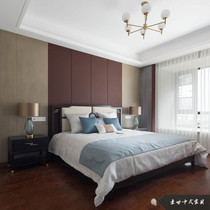 新中式乌金木床卧室简约1.8米双人床别墅酒店现代样板房全套家具