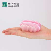 日本aisen洗手刷指甲缝清洁刷洗脚刷手部按摩刷美甲工具洗衣领刷